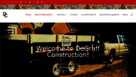 What Degraffconstructionllc.com website looked like in 2016 (8 years ago)