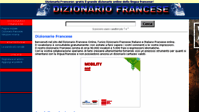 What Dizionario-francese.com website looked like in 2016 (8 years ago)