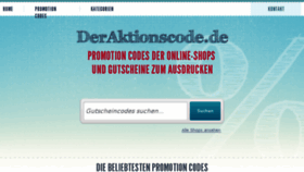 What Deraktionscode.de website looked like in 2016 (7 years ago)