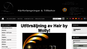 What Delightfulhair.se website looked like in 2016 (7 years ago)