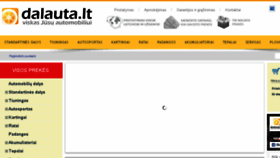 What Dalauta.lt website looked like in 2016 (8 years ago)