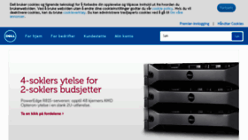 What Dell.no website looked like in 2016 (9 years ago)