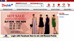 What Dressale.com website looked like in 2016 (7 years ago)
