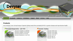 What Devyser.com website looked like in 2016 (8 years ago)