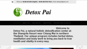 What Detoxpai.com website looked like in 2016 (8 years ago)
