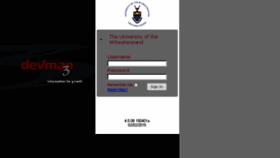What Devman.wits.ac.za website looked like in 2016 (8 years ago)