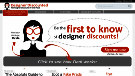 What Designerdiscounted.com website looked like in 2016 (7 years ago)