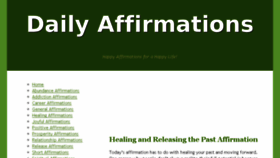 What Daily-affirmations.com website looked like in 2016 (8 years ago)