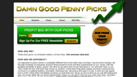 What Damngoodpennypicks.com website looked like in 2016 (8 years ago)