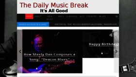 What Dailymusicbreak.com website looked like in 2016 (8 years ago)