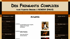 What Desfringantscomplices.com website looked like in 2016 (7 years ago)