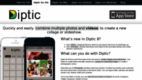 What Dipticapp.com website looked like in 2016 (7 years ago)