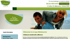 What D-spa.com.au website looked like in 2016 (8 years ago)