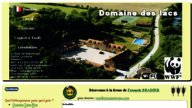 What Domainedeslacs.com website looked like in 2016 (8 years ago)