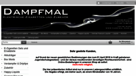 What Dampfmal-shop.de website looked like in 2016 (8 years ago)