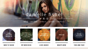 What Daniellefishel.com website looked like in 2016 (7 years ago)