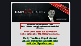 What Daily-trading.de website looked like in 2016 (8 years ago)