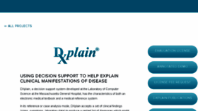 What Dxplain.org website looked like in 2016 (8 years ago)
