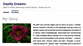What Daylilydream.com website looked like in 2016 (7 years ago)