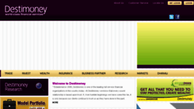 What Destimoney.com website looked like in 2016 (8 years ago)