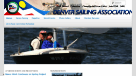 What Denversailing.org website looked like in 2016 (8 years ago)
