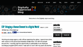 What Digitallyapproved.com website looked like in 2016 (8 years ago)