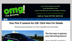 What Drivinglessonsburtonontrent.co.uk website looked like in 2016 (7 years ago)