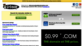 What Dotcomrealestatedomains.com website looked like in 2016 (8 years ago)
