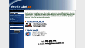 What Doucovani.cz website looked like in 2016 (8 years ago)