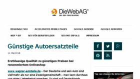 What Diewebag.com website looked like in 2016 (7 years ago)