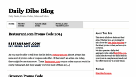 What Dailydibsblog.com website looked like in 2016 (7 years ago)