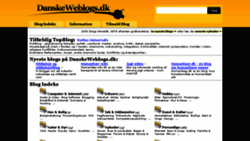 What Danskeweblogs.dk website looked like in 2016 (8 years ago)