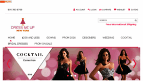 What Dressmeupny.com website looked like in 2016 (7 years ago)