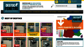 What Destock-fenetre.fr website looked like in 2016 (8 years ago)
