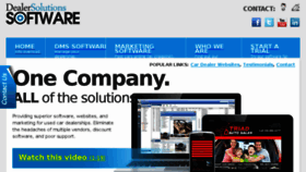 What Dealersolutionssoftware.com website looked like in 2016 (7 years ago)