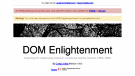 What Domenlightenment.com website looked like in 2016 (7 years ago)