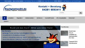 What Dachplatten24.de website looked like in 2016 (8 years ago)