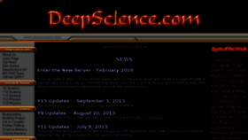 What Deepscience.com website looked like in 2016 (7 years ago)