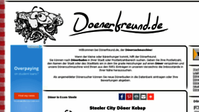 What Doenerfreund.de website looked like in 2016 (7 years ago)