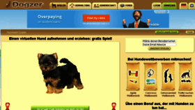 What Dogzer.de website looked like in 2016 (8 years ago)
