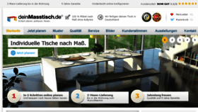 What Deinmasstisch.de website looked like in 2016 (7 years ago)