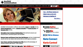 What Deerfield.net website looked like in 2016 (7 years ago)