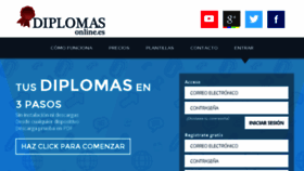 What Diplomasonline.es website looked like in 2016 (7 years ago)