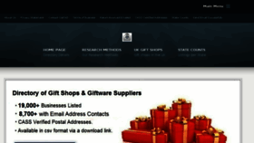 What Directoryofgiftshops.com website looked like in 2016 (7 years ago)