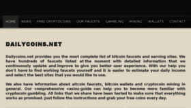 What Dailycoins.net website looked like in 2016 (7 years ago)