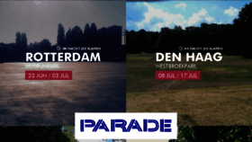 What Deparade.nl website looked like in 2016 (7 years ago)