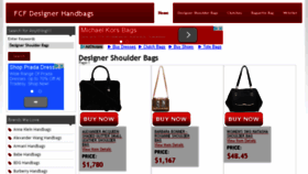 What Designerhandbags.firstclassfashionista.com website looked like in 2016 (8 years ago)