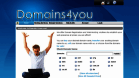 What Domains4you.com website looked like in 2016 (7 years ago)