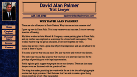 What Davidpalmerlaw.com website looked like in 2016 (8 years ago)