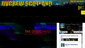 What Doublevisionscotland.com website looked like in 2016 (7 years ago)